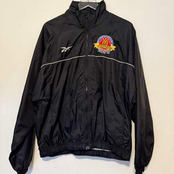 Reebok 2002 McDonald’s All American Basketball Windbreaker Jacket MSG Men’s M - Picture 1 of 12